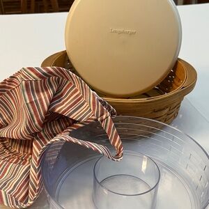 2004 Longaberger around Serving Tray Basket